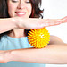 Wellness-Ball Igel, gelb