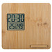 Wetterstation aus Bambus, beige
