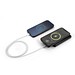 WRIGHT 10. Magnetische Powerbank mit Schnellladefunktion aus recyceltem Aluminium und recyceltem ABS, 10'000 mAh, Schwarz