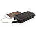 XD COLLECTION 10.000 mAh Solar-Powerbank mit 10W Wireless aus RCS Plastik, schwarz