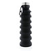 XD COLLECTION Auslaufgeschützte faltbare Silikonflasche, 550 ml, schwarz