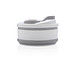 XD COLLECTION faltbarer Silikon-Becher, 350 ml, grau