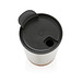 XD COLLECTION GRS rPP Edelstahl-Kaffeebecher mit Kork, silber