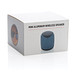 XD COLLECTION Kabelloser Mini-Lautsprecher aus Aluminium, blau