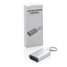 XD COLLECTION Schlüsselanhänger Powerbank, 1.000 mAh, silber