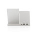 XD XCLUSIVE Ontario 10W Wireless Charger aus Bambus und RCS Kunststoff, weiß