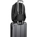 YANGON BPACK. Diebstahlsicherer Rucksack aus Twill mit wasserabweisender Beschichtung und recyceltem 600D-Polyester für Laptops 17'3", Schwarz