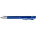uma® Kugelschreiber YES SI transparent inkl. Metallspitze, dunkelblau