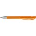 uma® Kugelschreiber YES SI transparent inkl. Metallspitze, orange