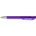 uma® Kugelschreiber YES SI transparent inkl. Metallspitze, violett