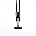 ZEWAIL. Lanyard mit Smartphone-Halterung, USB-C-Kabel und verschiedenen Adaptern aus recyceltem ABS und recyceltem TPE, Schwarz
