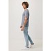 Iqoniq Brett T-Shirt aus recycelter Baumwolle, light heather navy, M