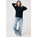 Iqoniq Yengo Hoodie mit Seitentaschen aus rec. Baumwolle, schwarz, XXS
