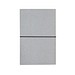 A5 Notizbuch aus recyceltem Leder, Hellgrau