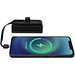 Alnair 10 W 5000 mAh Typ C Powerbank aus recyceltem Kunststoff mit integriertem Klappständer und 2 in 1 Kabel, schwarz
