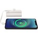 Alnair 10 W 5000 mAh Typ C Powerbank aus recyceltem Kunststoff mit integriertem Klappständer und 2 in 1 Kabel, weiss