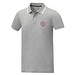 Amarago Polo mit abgesetztem Rand für Herren, heather grau, XL