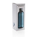 Auslaufsichere Trinkflasche mit Metalldeckel, blau