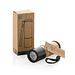 Bambus- und RCS-Recyclingplastiktaschenlampe, braun