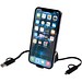 Chechia 100cm 5-in-1 Kabel aus recyceltem Kunststoff, einziehbar, für Datenübertragung und 45W Schnellladung mit Bambusdetails, schwarz