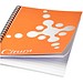Desk-Mate® A5 Notizbuch mit Kunststoff Cover und Spiralbindung, weiß