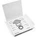 Geschenkartikel: ROMINOX® Key Tool Football / Fußball (18 Funktionen) im Motiv-Mäppchen Danke, silber