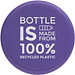 H2O Active® Eco Base 650 ml Sportflasche mit Drehdeckel, lila/ weiß