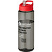 H2O Active® Eco Vibe 850 ml Sportflasche mit Ausgussdeckel, kohle, rot