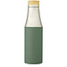 Hulan 540 ml Kupfer-Vakuum Isolierflasche mit Bambusdeckel, heather grün