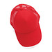 Impact AWARE™ 190gr Brushed Cotton 5 Panel Trucker-Cap, rot