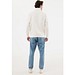 IQONIQ Elgon Quarter-Zip-Sweater aus rec. Baumwolle, ivory white, L