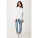 IQONIQ Rila Lightweight Hoodie aus recycelter Baumwolle, recycled white, XXS