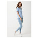 Iqoniq Sierra Lightweight T-Shirt aus recycelter Baumwolle, sky blue, S