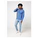 Iqoniq Torres ungefärbter Hoodie aus recycelter Baumwolle, heather blue, XS