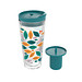 Isolierbecher Mocha mit Teesieb, transparent