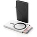 Magnetischer RFID-Kartenhalter aus Aluminium für Smartphones, silber