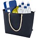 Panama Strandkühltasche mit Kordelgriffen aus recyceltem GRS-Material, 23L, navy