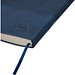 Recyceltes PU-Notizbuch (A5) Elian, blau