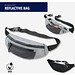 REFLACTIVE BAG Gürteltasche, grau, schwarz