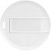 Round Credit Card USB-Stick, weiss, 2GB