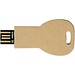 Schlüssel USB-Stick 2.0 aus recyceltem Papier, Kraftpapier, 2GB