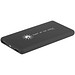 SCX.design P30 8000 mAh Solar Powerbank mit Leuchtlogo, schwarz