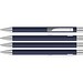 uma® Metall-Kugelschreiber Straight SI, blaue Mine, dunkelblau