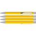 uma® Metall-Kugelschreiber Straight SI, blaue Mine, dunkelgelb