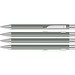 uma® Metall-Kugelschreiber Straight SI, blaue Mine, grau