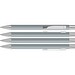uma® Metall-Kugelschreiber Straight SI, blaue Mine, hellgrau