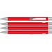 uma® Metall-Kugelschreiber Straight SI, blaue Mine, hellrot