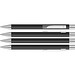 uma® Metall-Kugelschreiber Straight SI, blaue Mine, schwarz