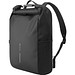 Urban wasserabweisender Fahrrad-Rucksack, schwarz, grau