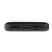 Wireless Powerbank aus RCS Standard recyceltem Kunststoff, schwarz